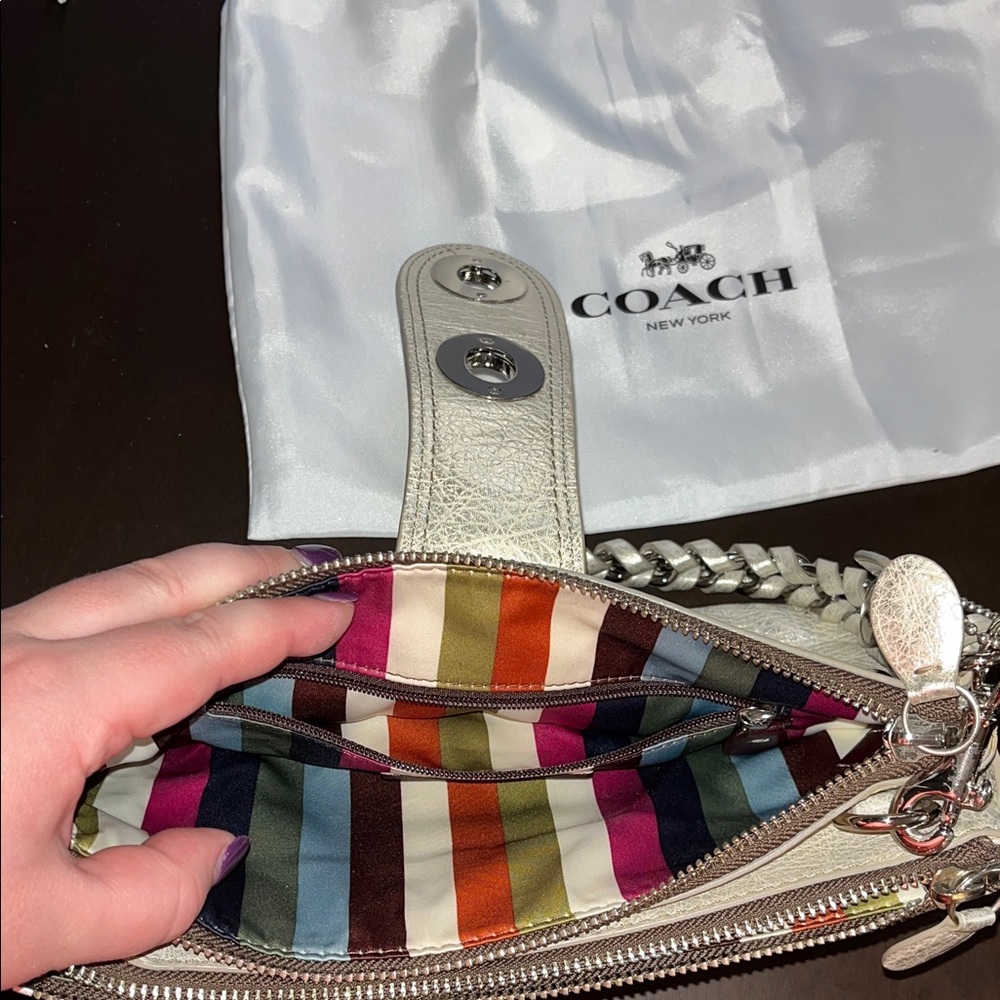 Coach Metallic Shoulder Bag - Picture 10 of 14